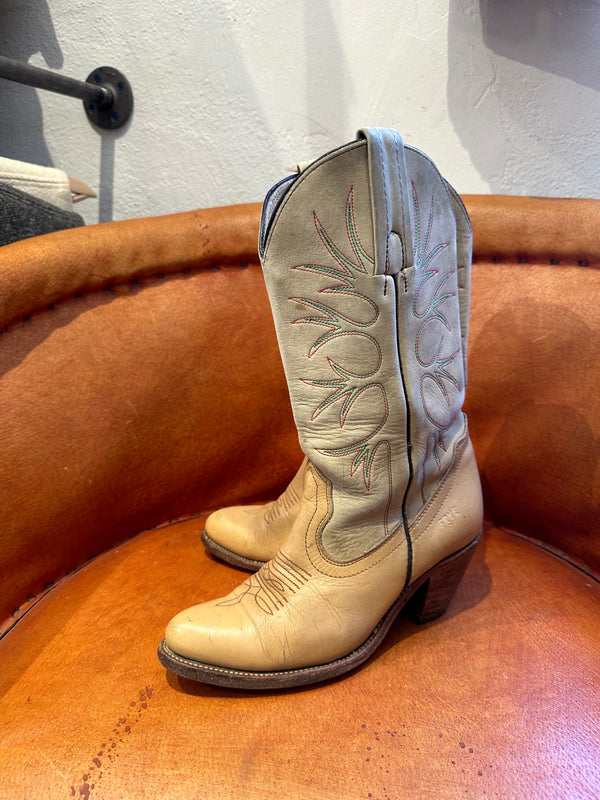 80's Frye Cowgirl Boots - 7B - As is