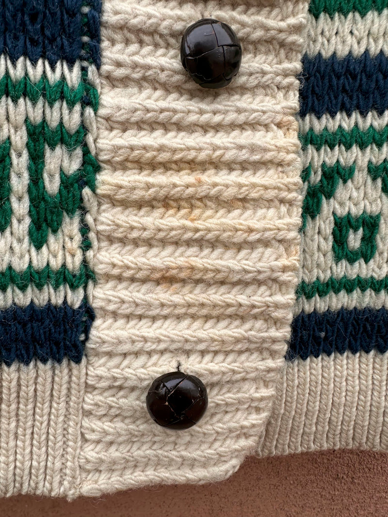 1960's Pendleton Knockabouts Wool Cardigan