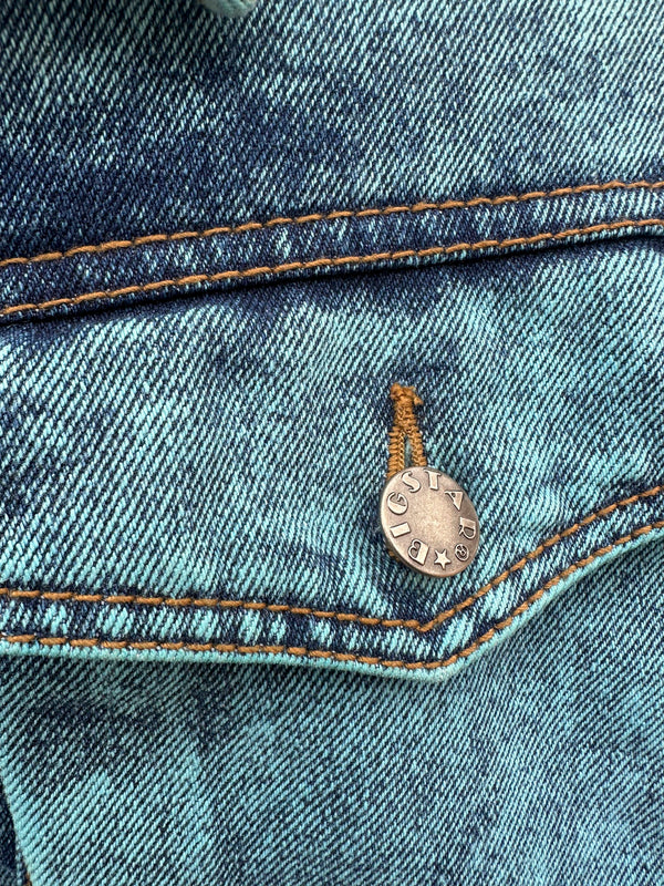Big Star Turquoise Cropped Denim Jacket