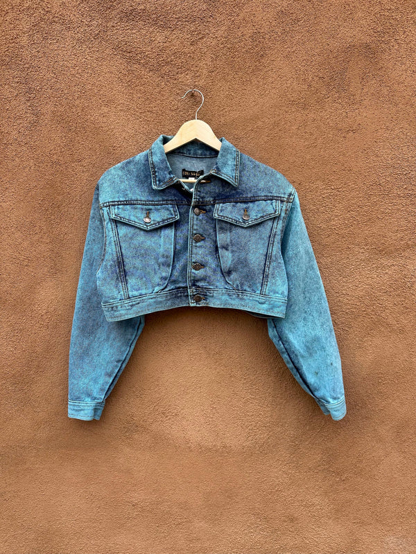 Big Star Turquoise Cropped Denim Jacket