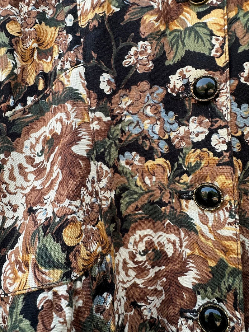 S.L. Petites Floral Two Piece Dress Set, Made in USA