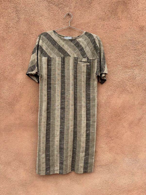 Carol Bird Cotton Blend Striped Sack Dress (on hold)