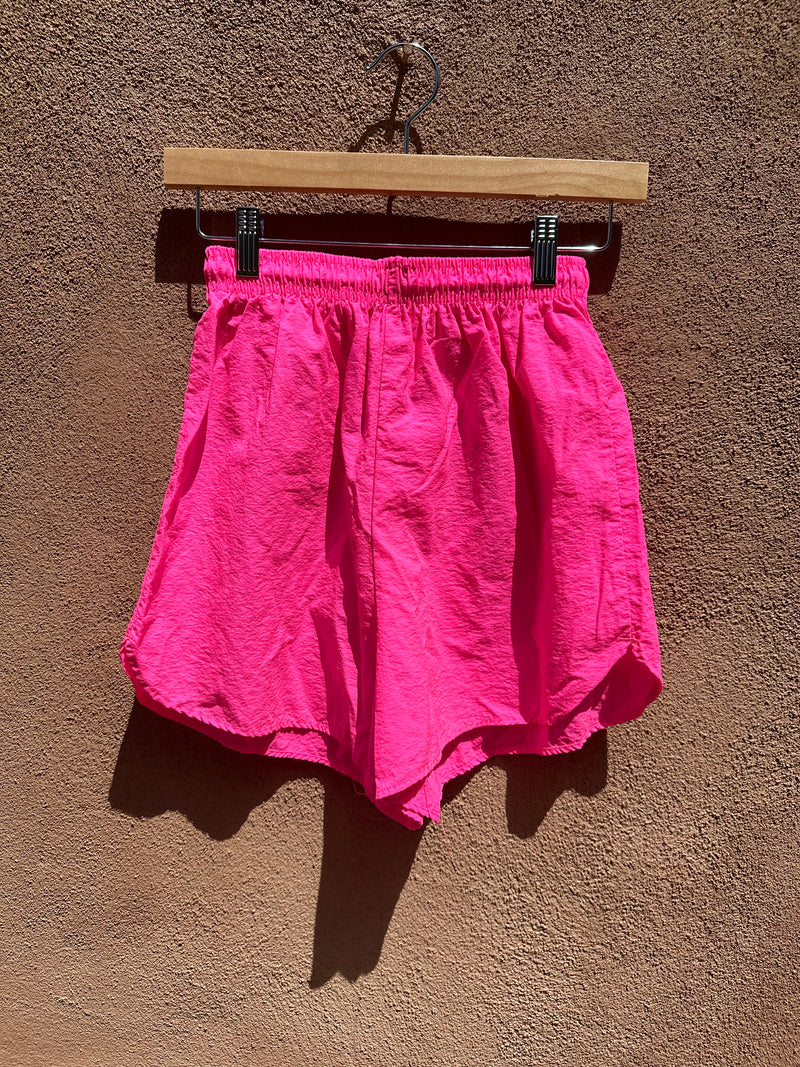 Neon Pink Shorts by Simply Basic