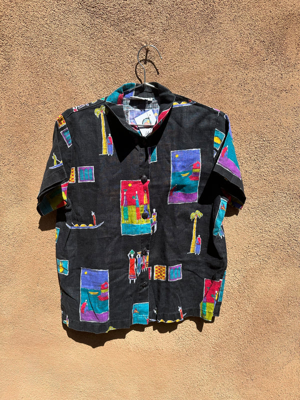 Hot Cotton Tribal Blouse