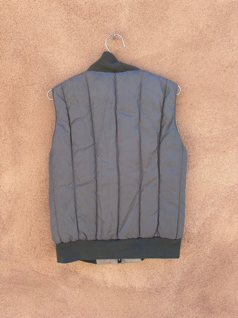1970's Gray Quilted Obermeyer Vest