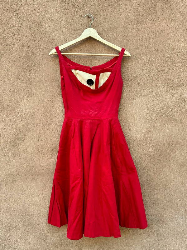 1960's Mam'selle Red Dress - as is