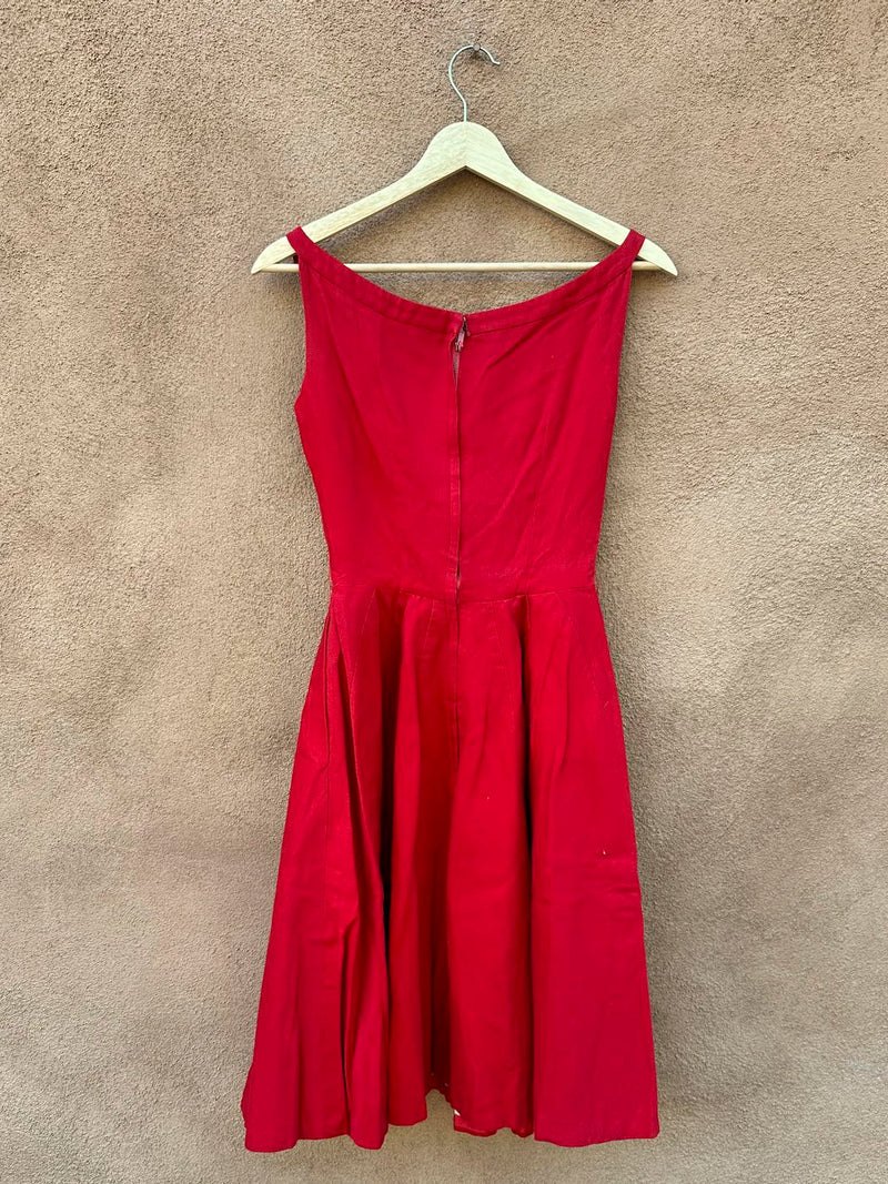 1960's Mam'selle Red Dress - as is