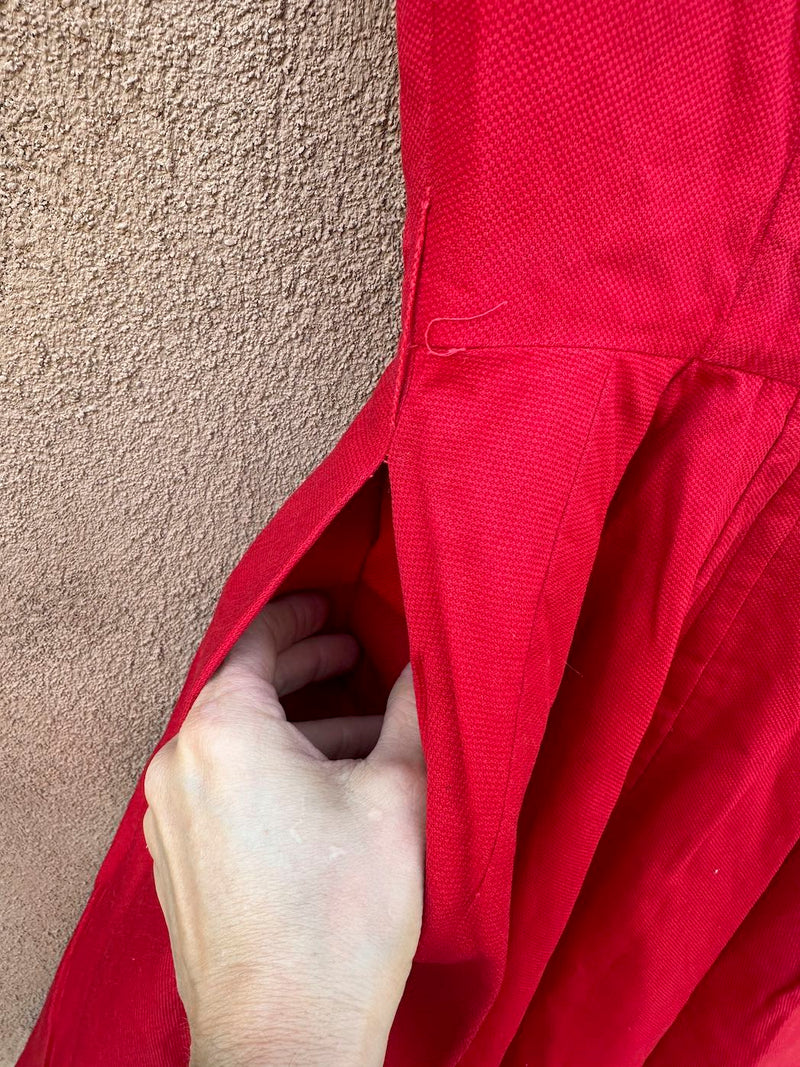 1960's Mam'selle Red Dress - as is