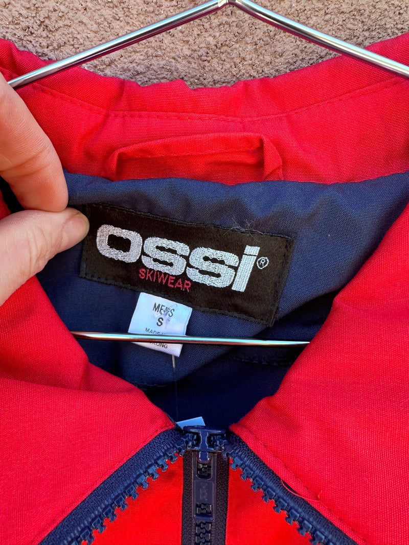 Red OSSI Skiwear Pullover Jacket