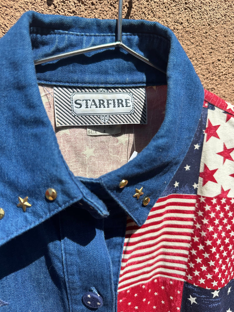 Patchwork Style Americana Blouse by Starfire