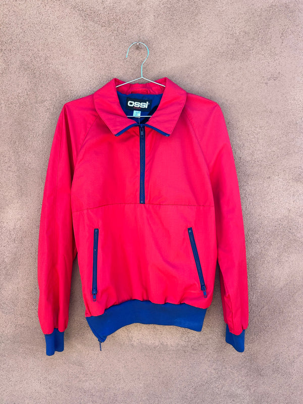 Red OSSI Skiwear Pullover Jacket