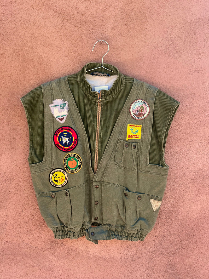 World Swinger Patch Vest, Canvas & Corduroy