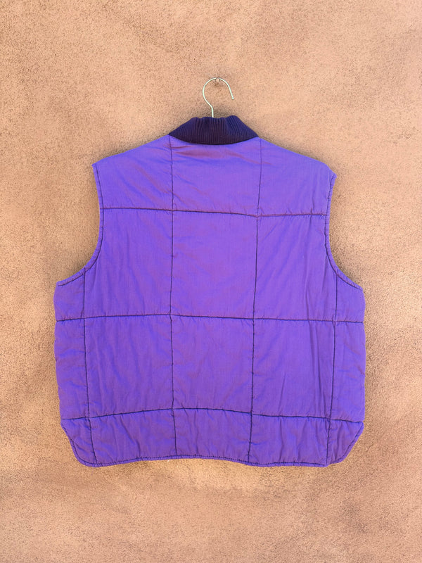 Purple Reversible Quilted Vest