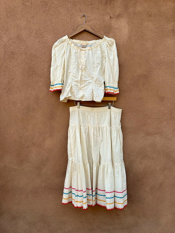 1950's "Just Lindee Hollywood and Santa Fe" Patio/Fiesta Dress Set
