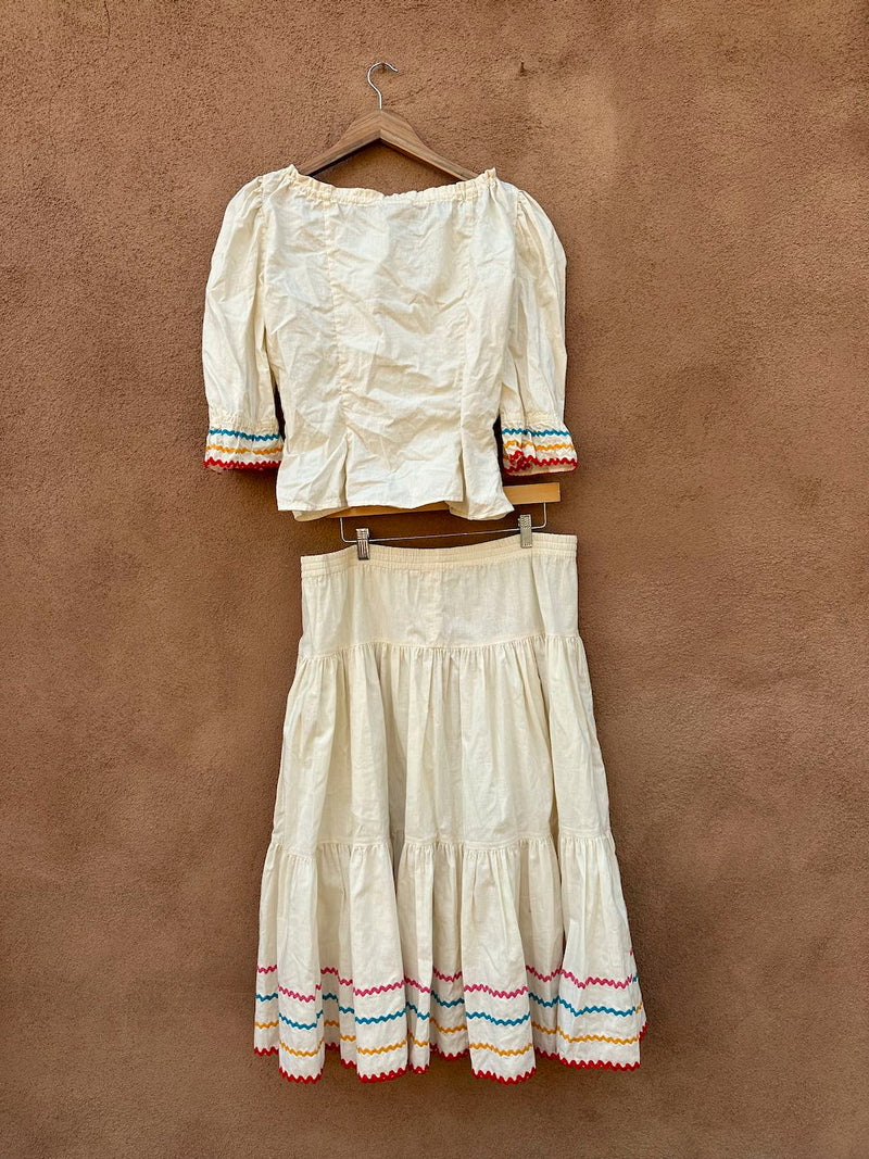 1950's "Just Lindee Hollywood and Santa Fe" Patio/Fiesta Dress Set
