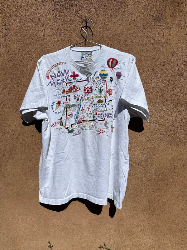 Swan Magic Embroidered New Mexico T-shirt