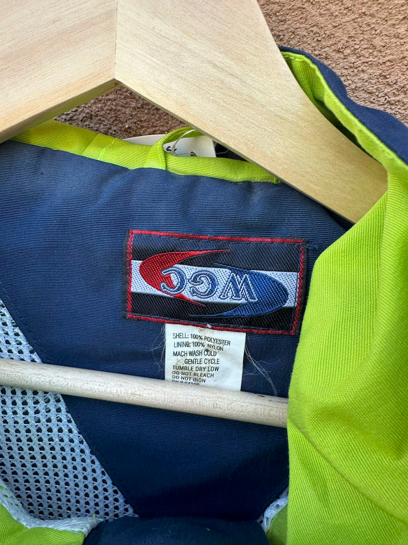 Navy & Neon Green Albuquerque Balloon Fiesta Jacket - as is
