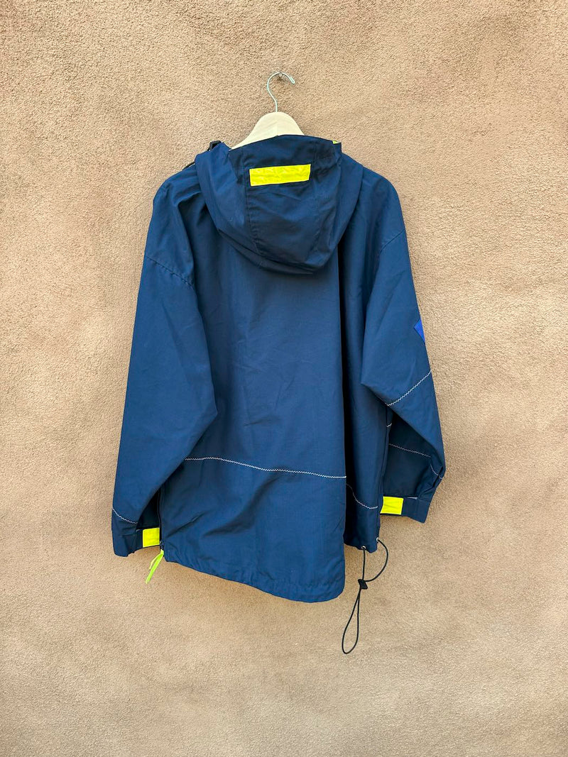 Navy & Neon Green Albuquerque Balloon Fiesta Jacket - as is