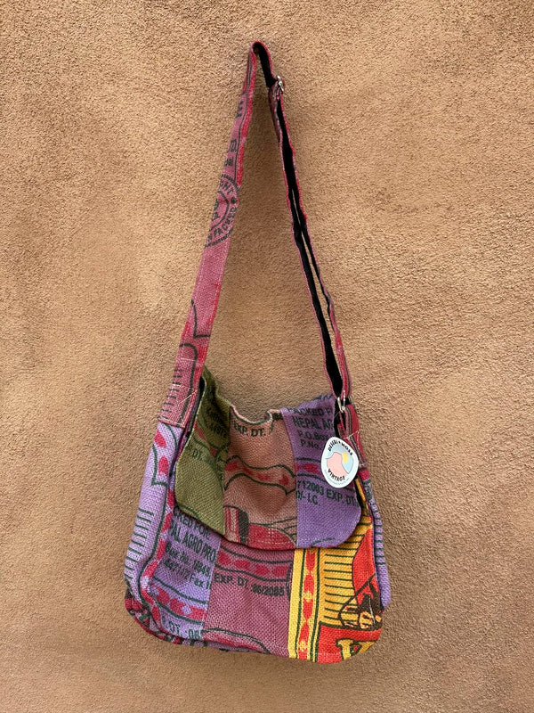Patchwork Nepalese Coffee Bag Messenger