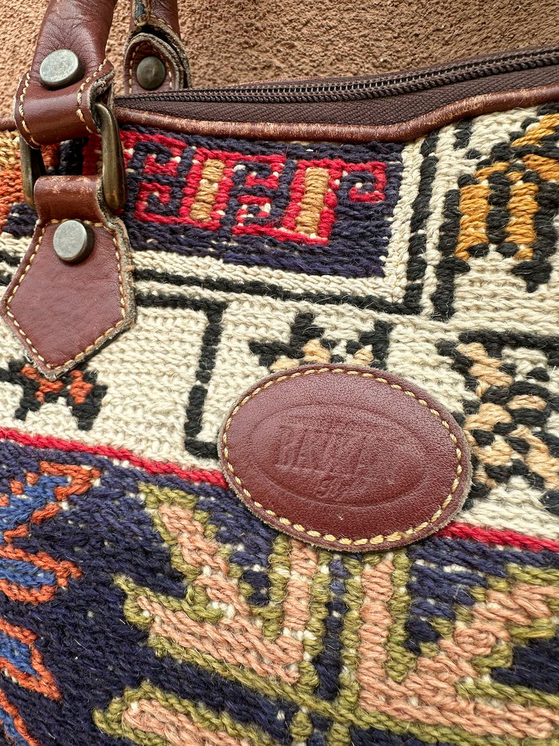 Baykan Kilim Tapestry & Leather Purse