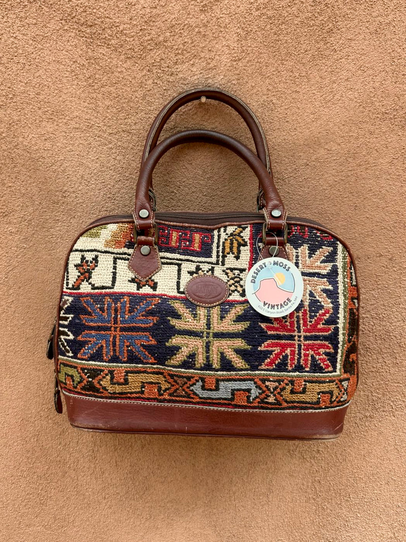 Baykan Kilim Tapestry & Leather Purse