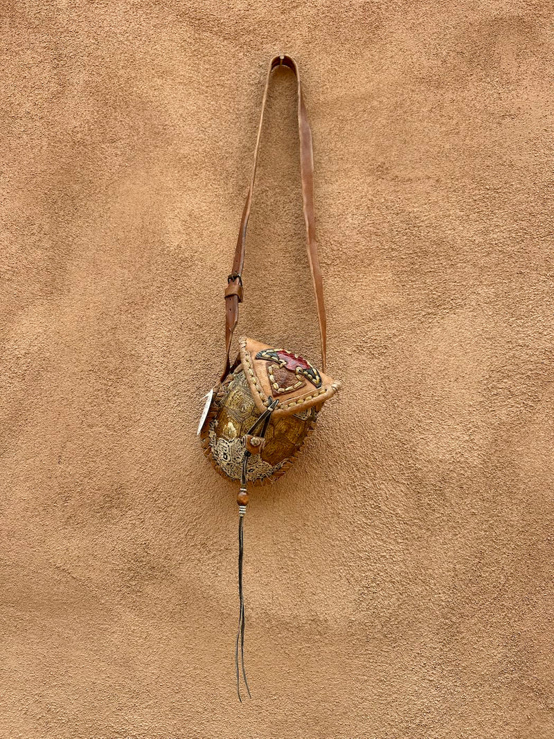 Boho Turtle Shell Crossbody Purse