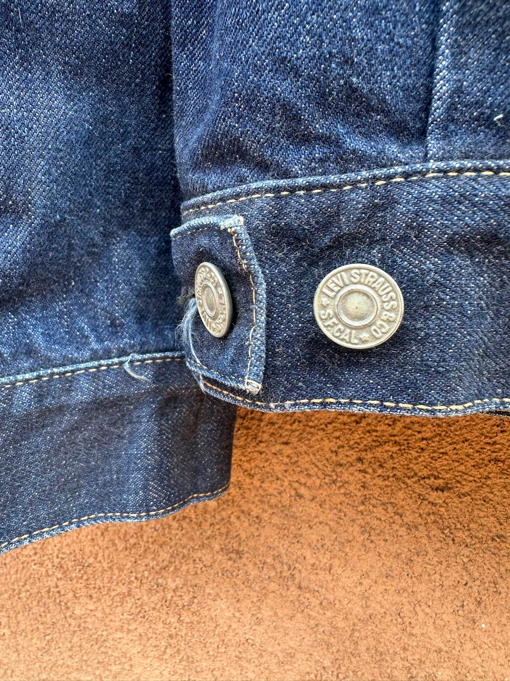 Vintage 1950's Levi's Big E Type II 507XX Denim Jacket – DESERT