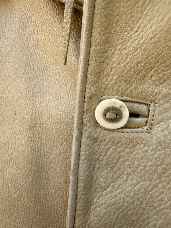 Buffalo Chips Bootery Soho NY Pebble Grain Leather Cowboy Jacket - as is