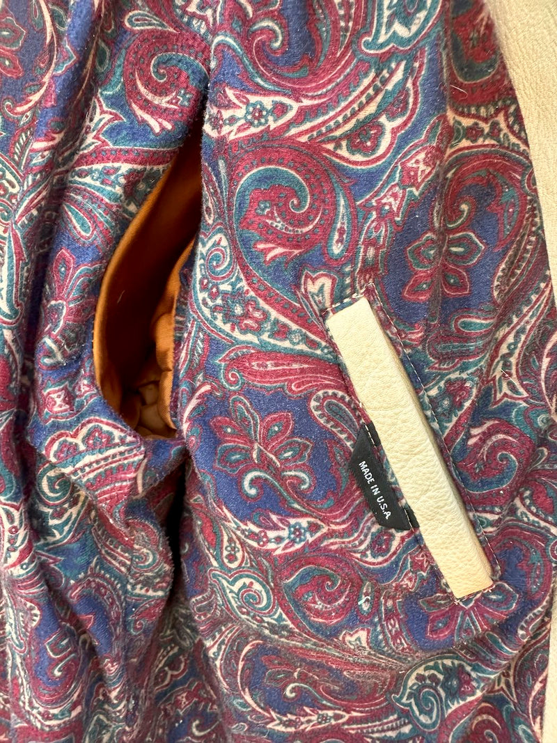 Buffalo Chips Bootery Soho NY Pebble Grain Leather Cowboy Jacket - as is