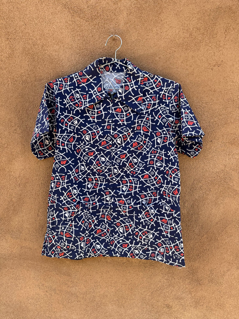 1960's Sailor Themed Top