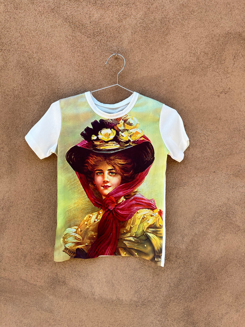 1960's Gibson Girl Print T-shirt