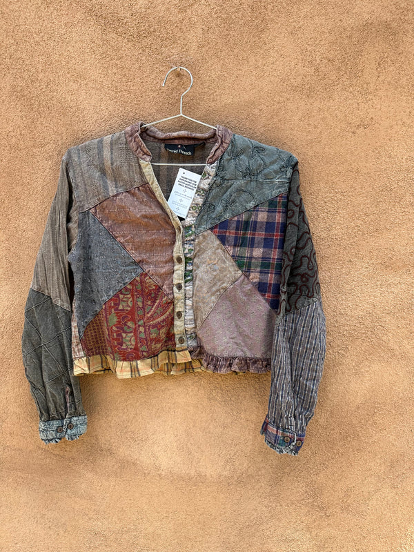 90's Patchwork Lightweight Jacket by Sacred Threads