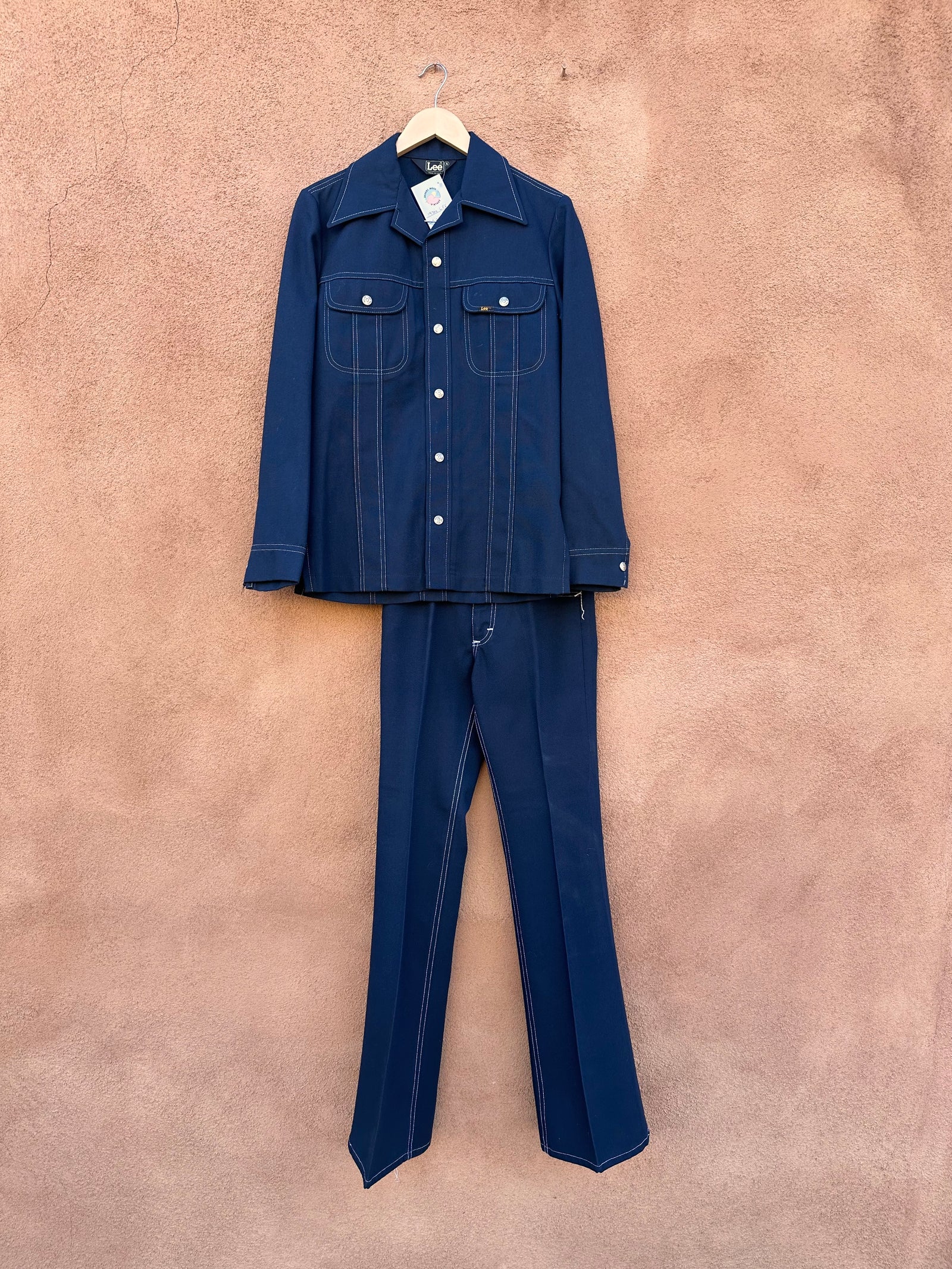 Vintage 1970's Lee Leisure Suit - Navy – DESERT MOSS VINTAGE