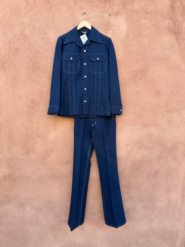 1970's Lee Leisure Suit - Navy