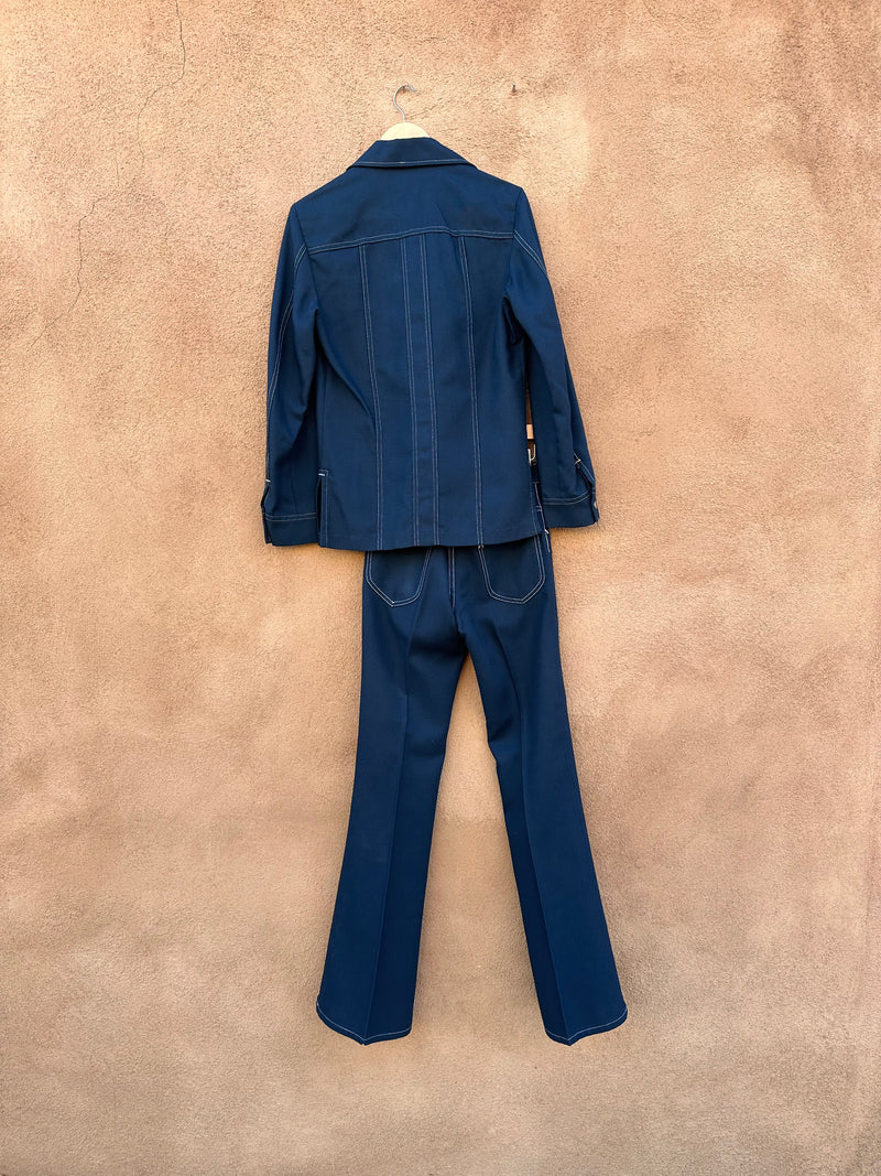 1970's Lee Leisure Suit - Navy