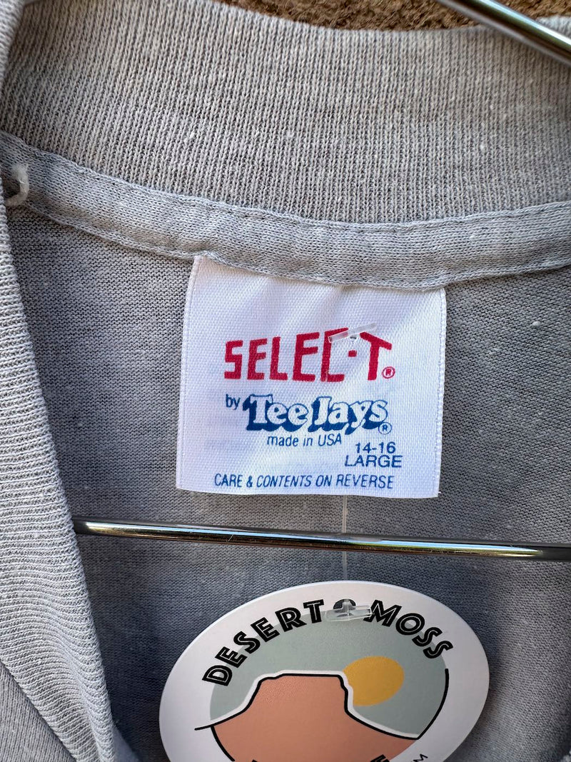1980's Kid's University of New Mexico Gray T-shirt