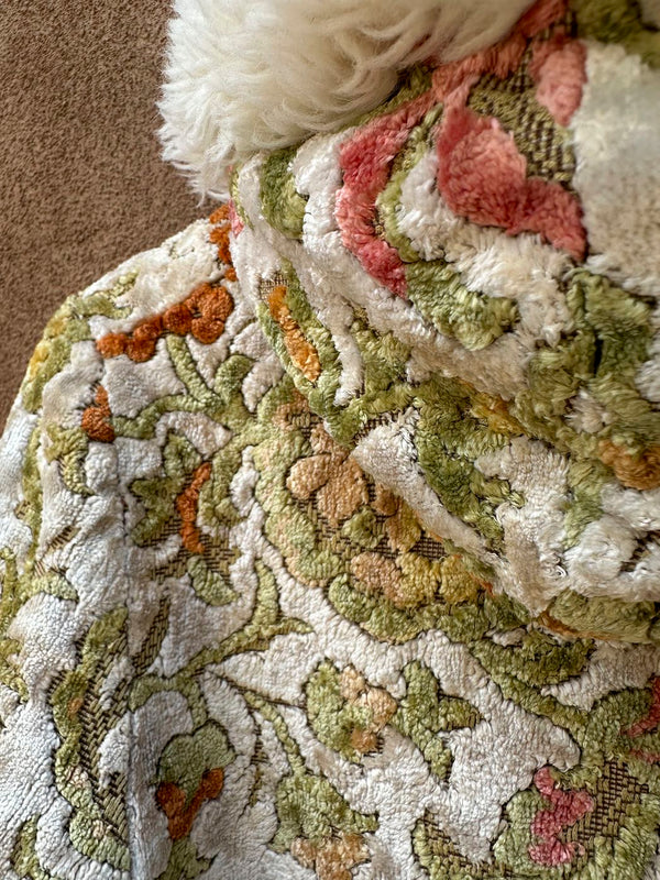 1970's Hooded Carpet Jacket - as is
