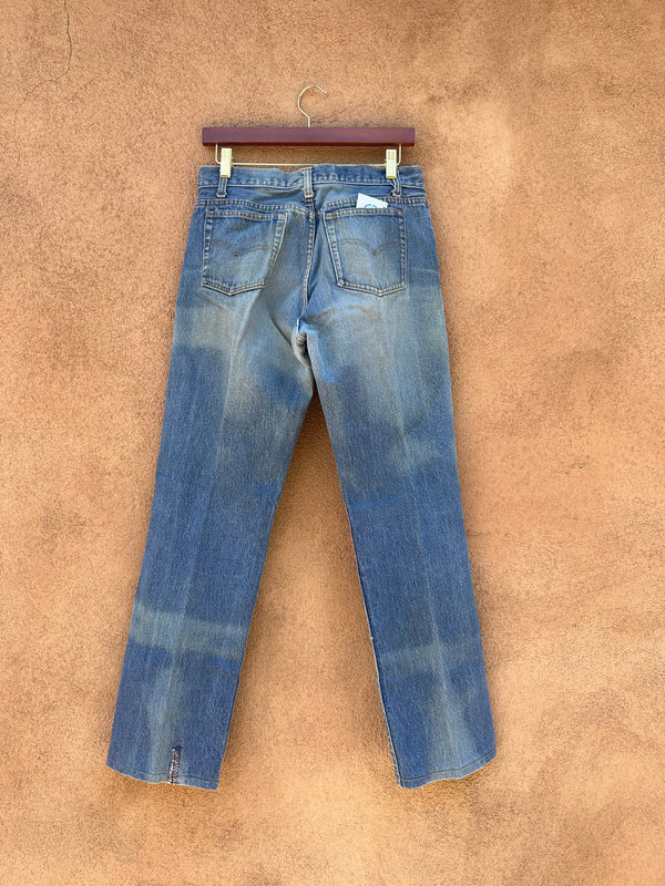 1980's Levi's 701's with Blank Rivet 32 x 36
