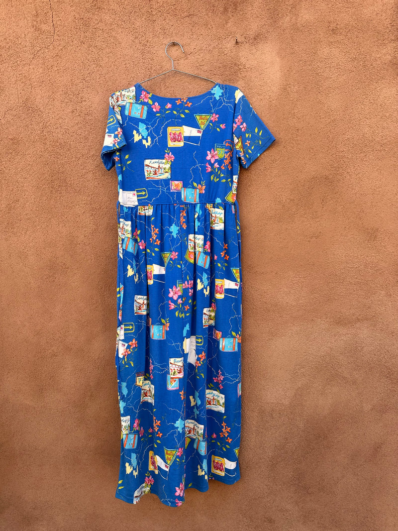 Route 77 Postcard Tie Dress by Bobbie Brooks