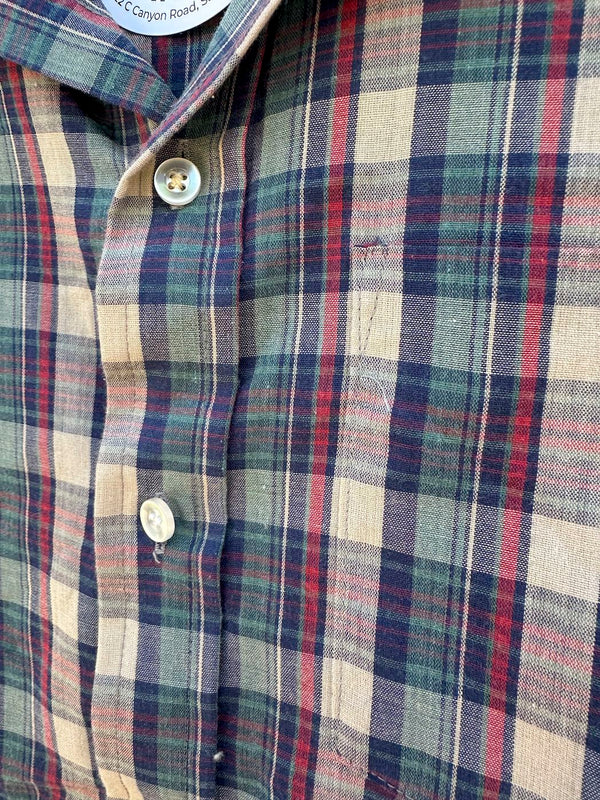 Prepshirt Plaid Shirt 1970's