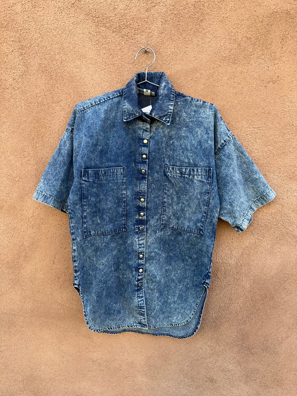 Santa Fe South Acid Wash Denim Shirt