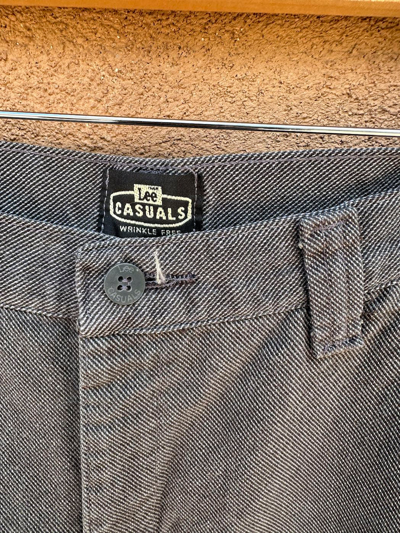 Gray Lee Casuals Slacks, 8M, waist 27