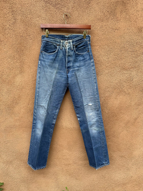 1970's Levi's 501 Redline Selvedge #6 Rivet Denim Jeans - Waist: 27/28