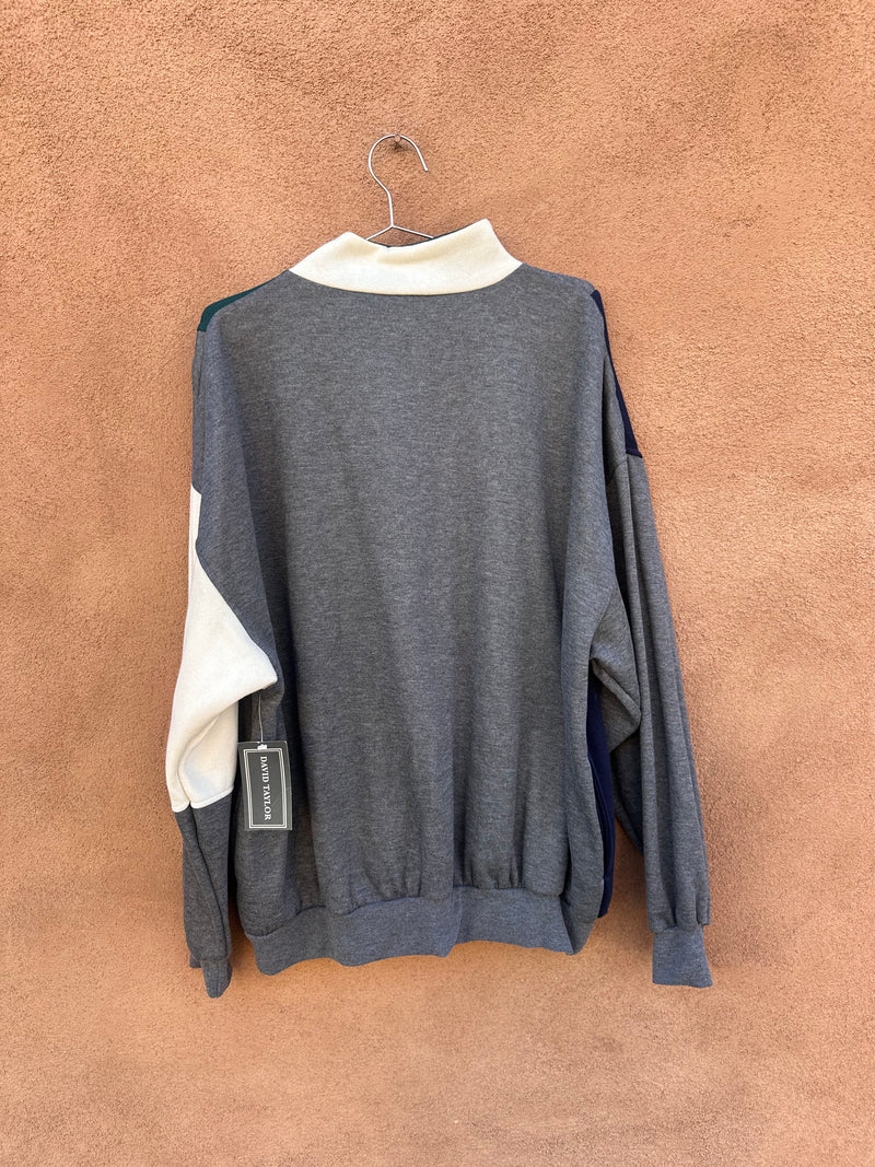Deadstock David Taylor 1980's Colorblock Sweatshirt