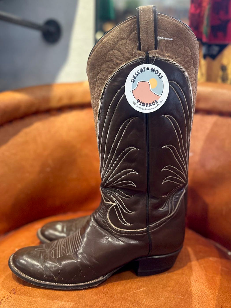 1970's Tony Lama Black Label Cowboy Boots, Men's 10