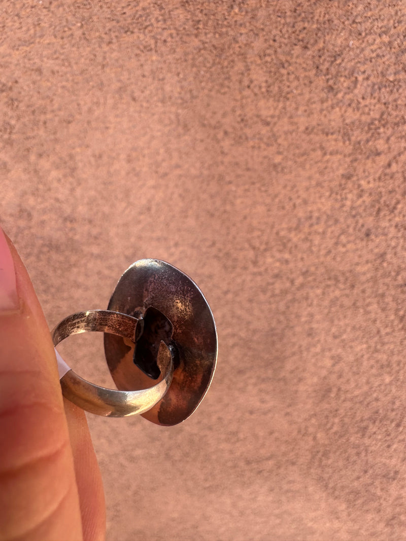 Merlinite & Sterling Silver Ring