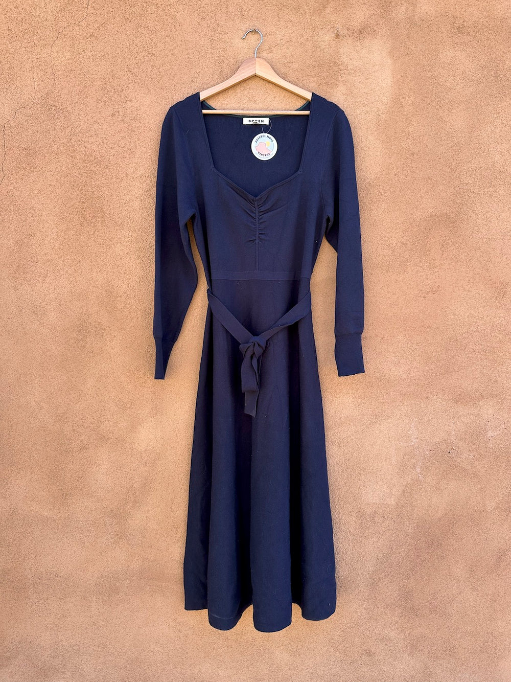 Boden Navy Blue Tie Dress, 14R (US) – DESERT MOSS VINTAGE