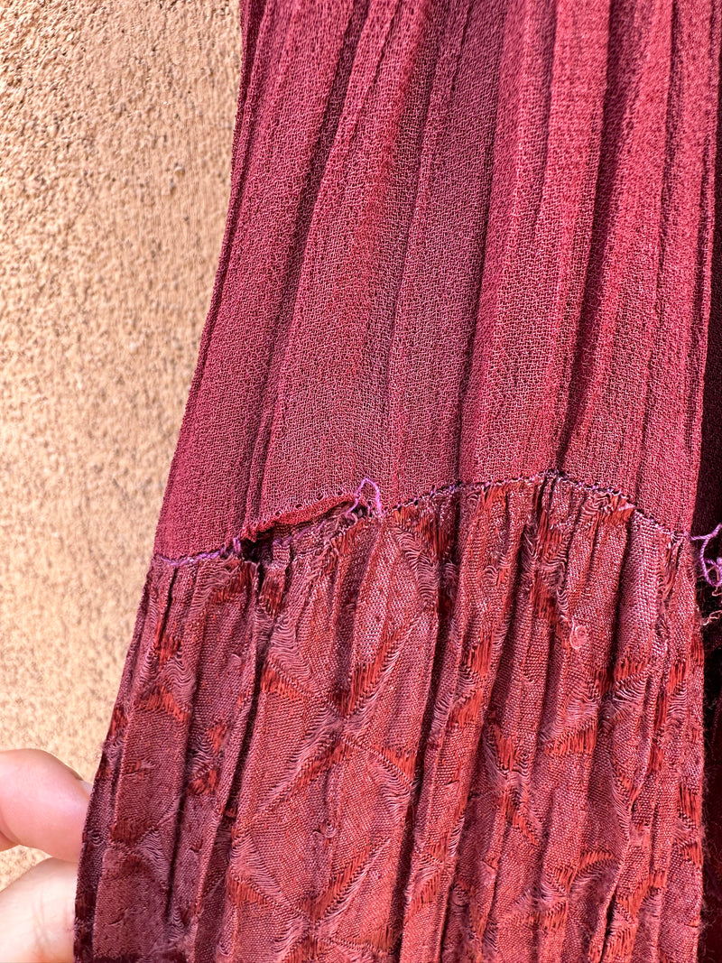 L.A. Pier Maroon Maxi Skirt