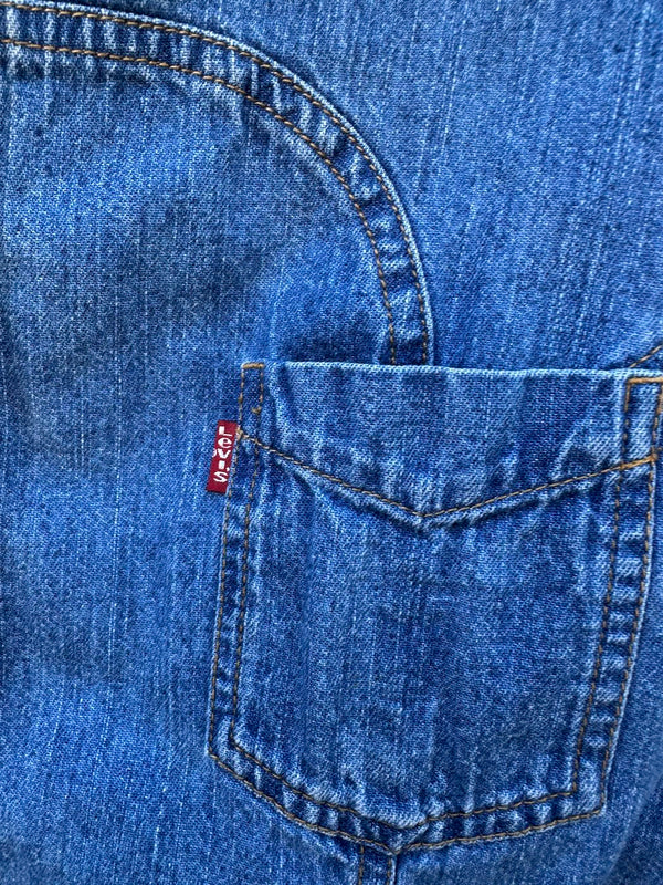 Women's Levi's Denim Pearl Snap Western Shirt - Y2K