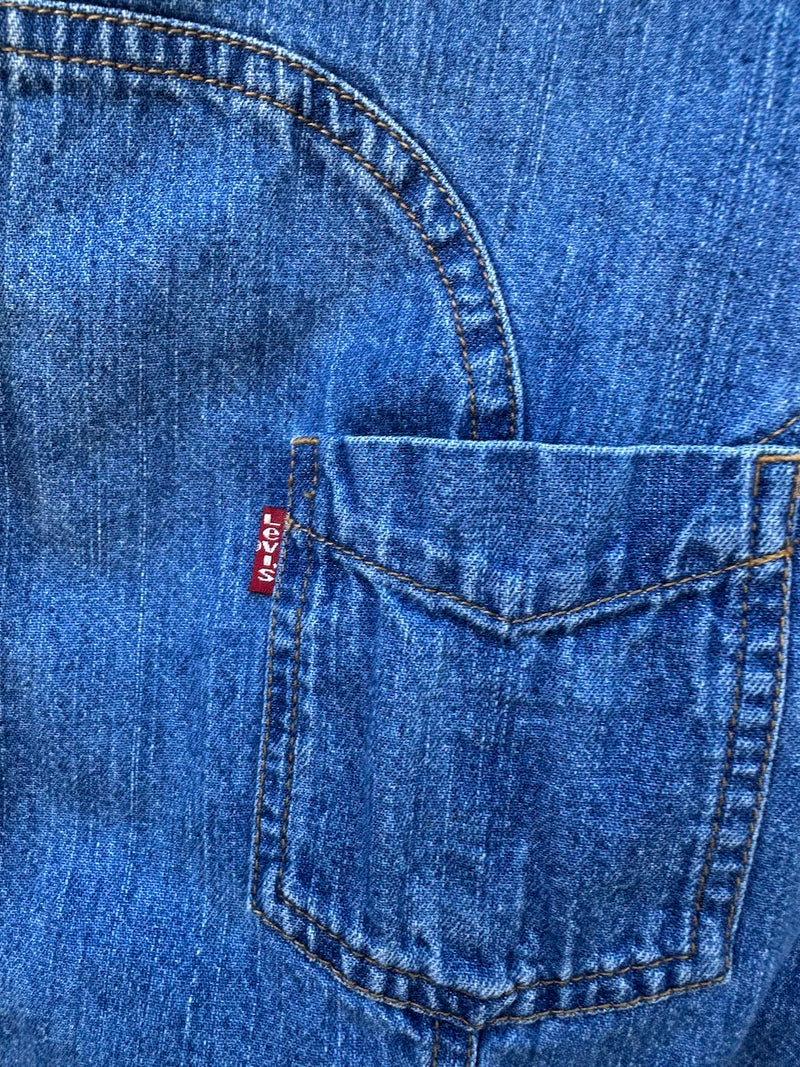 Women's Levi's Denim Pearl Snap Western Shirt - Y2K